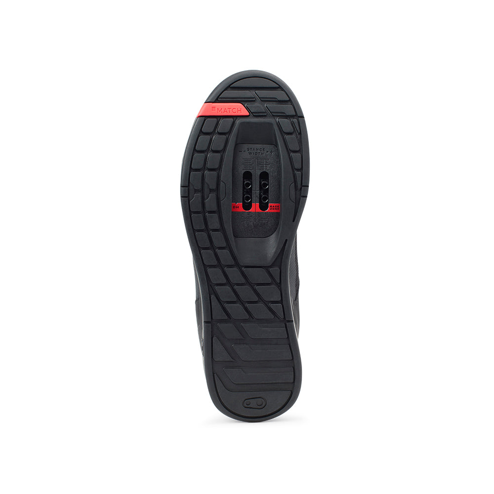 ZAPATOS MALLET CORDON - NEG / ROJO - SUELA NEG 10